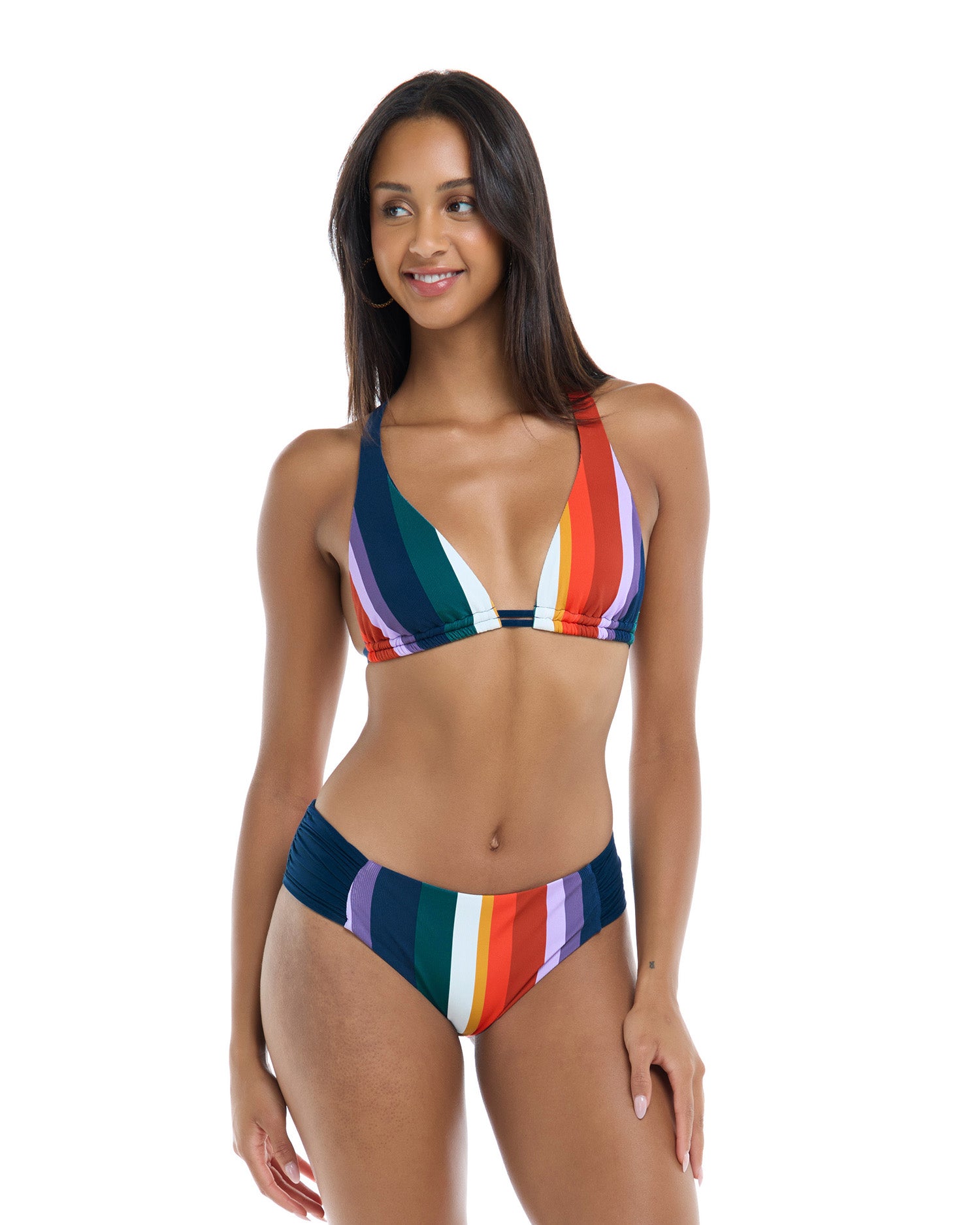 Skye Flow Mid Waist Bikini Bottom Multi