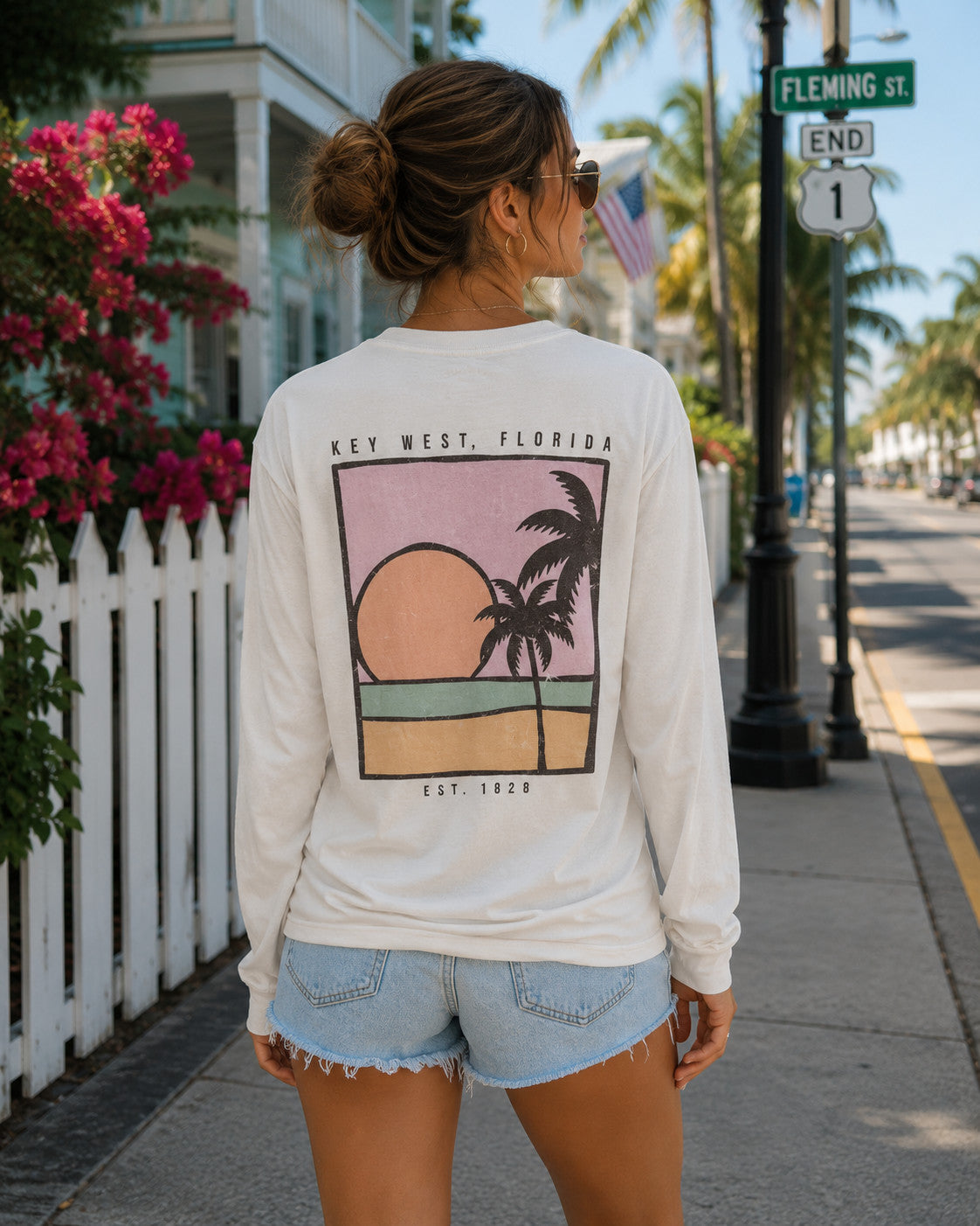 Legacy Bees Knees Palm Tree Key West Tee LS