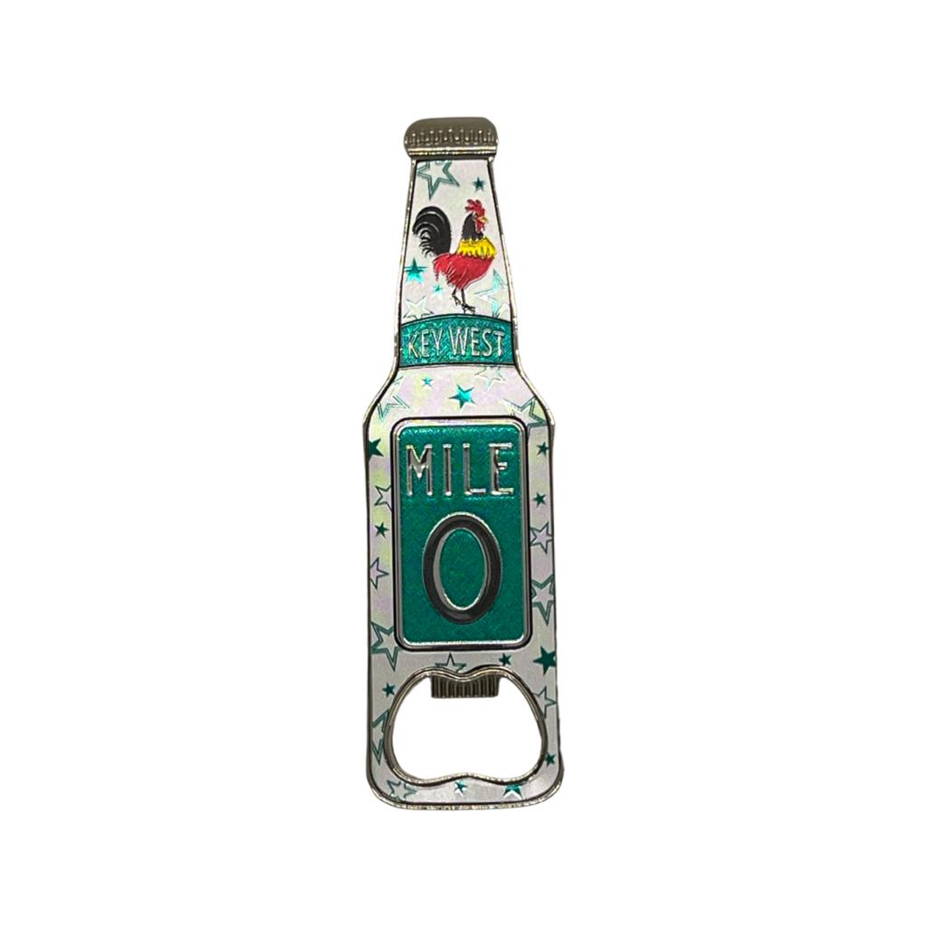 Mile 0 w/ Rooster Key West Bottle Opener Magnet