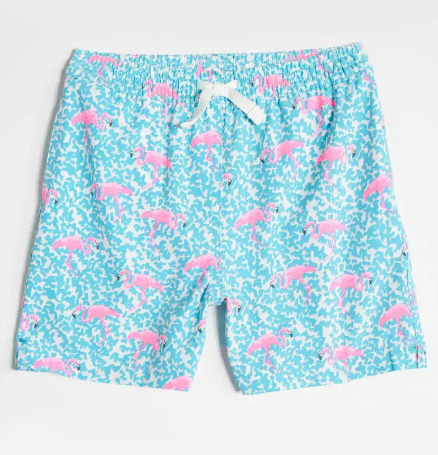 Chubbies Kids The Mini Mingos Swim Trunks