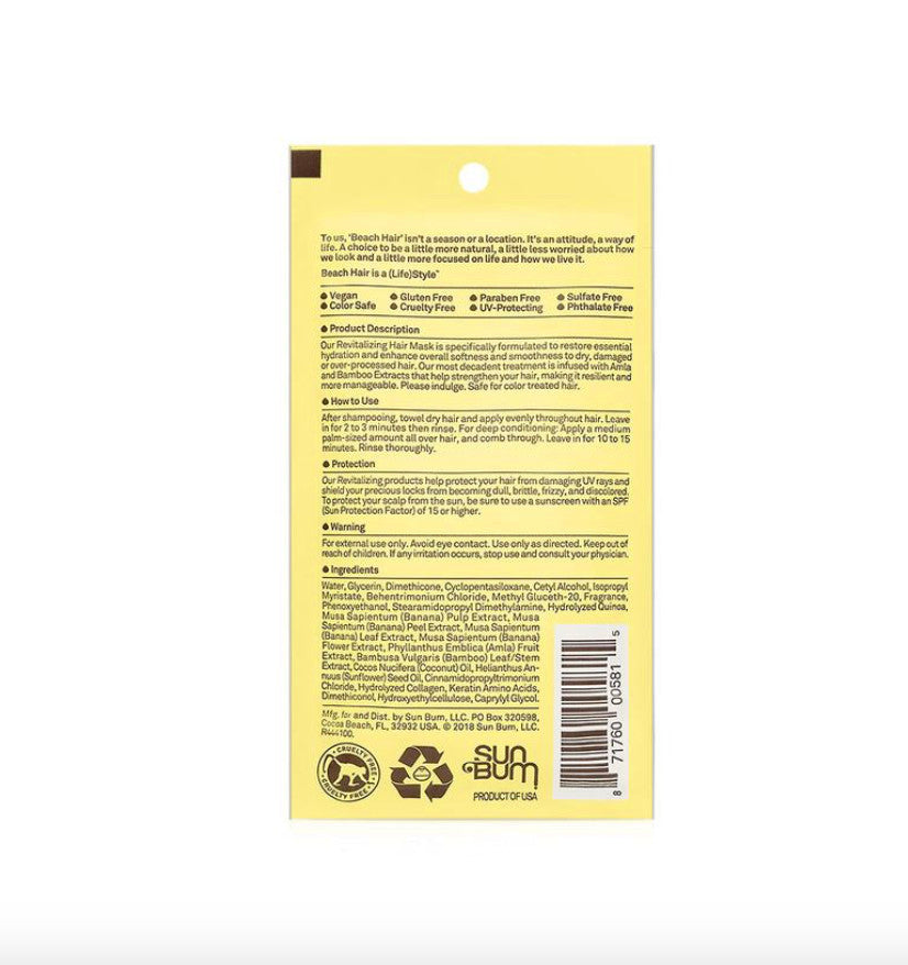 Sun Bum Revitalizing Hair Mask 1.5oz