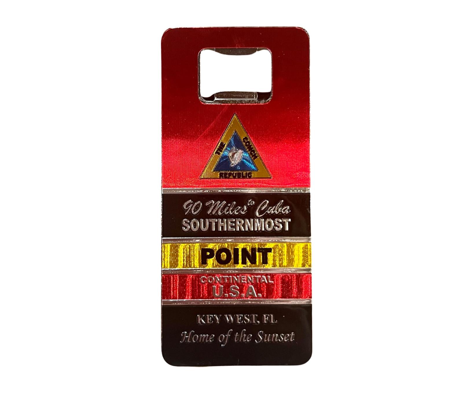 Jojo's Southernmost Point Bottle Opener Magnet
