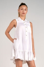 Elan Kyla Sleeveless Collar Dress