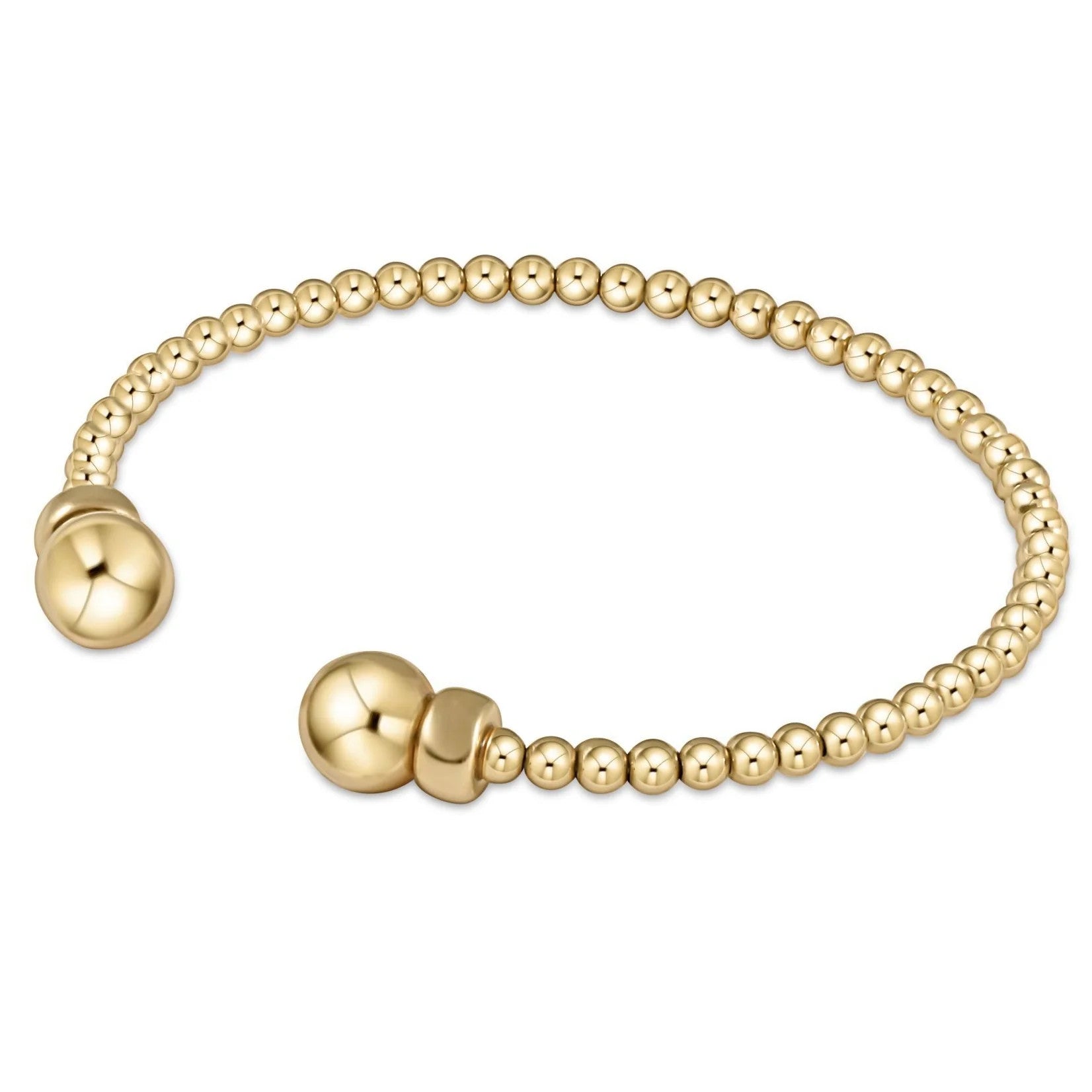 Enewton Classic Gold 3mm Bead Cuff Bracelet