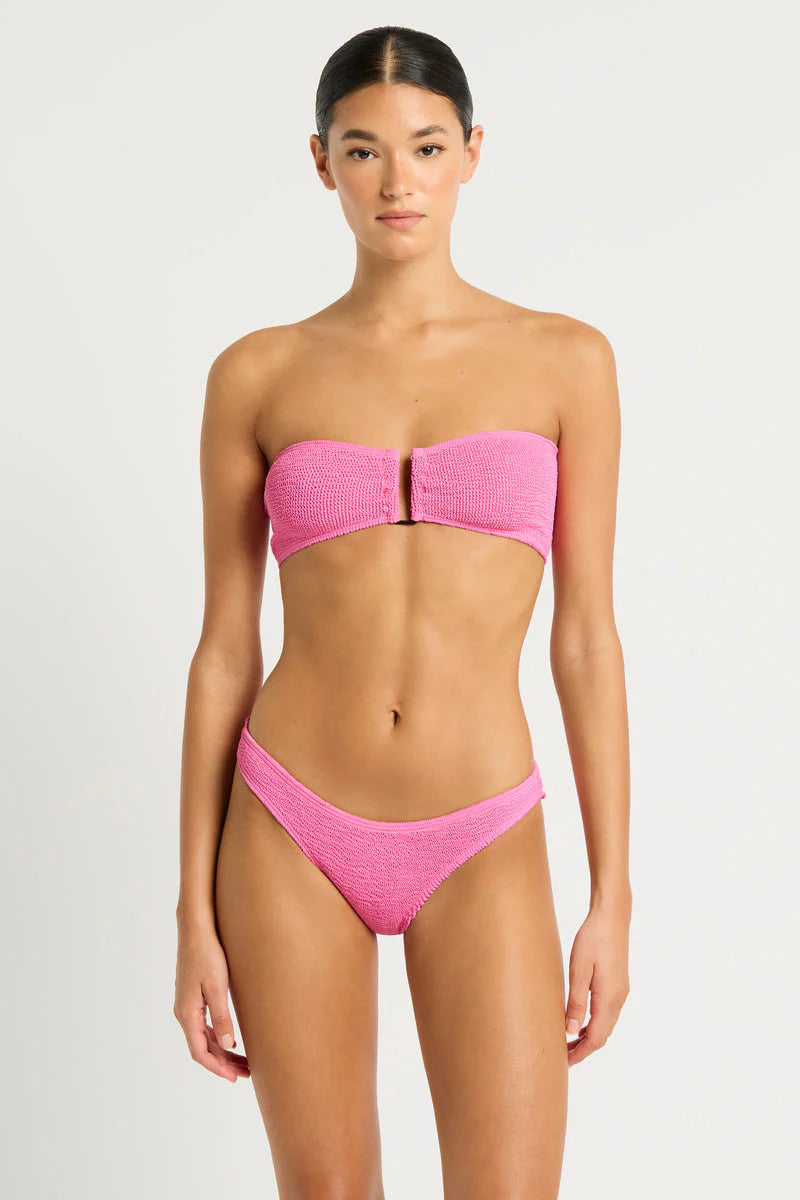 Bond Eye Blake Bandeau Top Candy Pink Recycled O/S