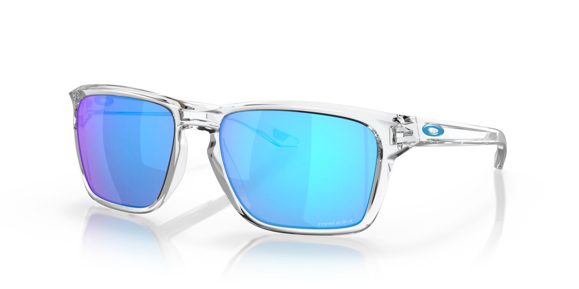 Oakley Polished Clear w/ Prizm Sapphire Lens Sylas Sunglasses