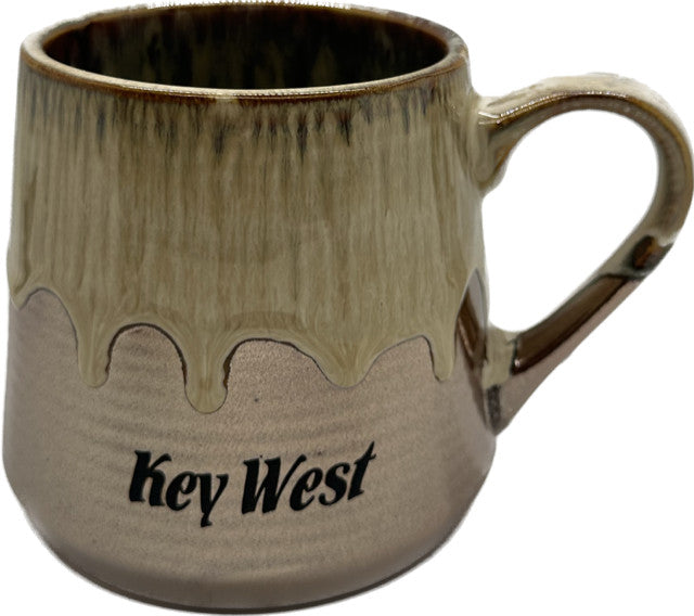 Wide Metallic Glazed Key West 18oz Drip Mug