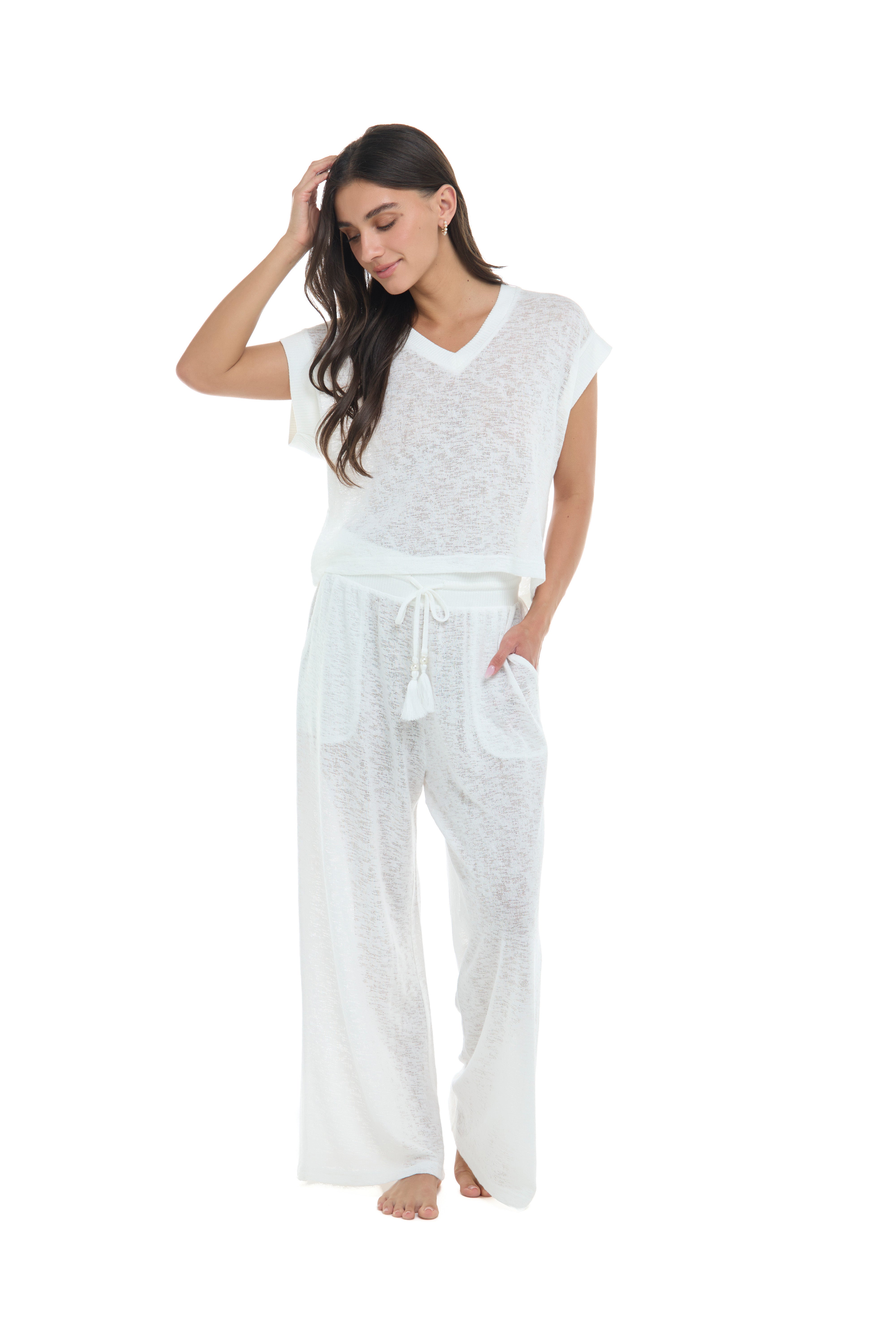 Skye Venise Pant Ivory