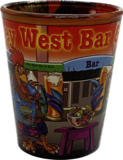 Drinking Rooster Sloppy Joe's Full Wrap Shot Glass