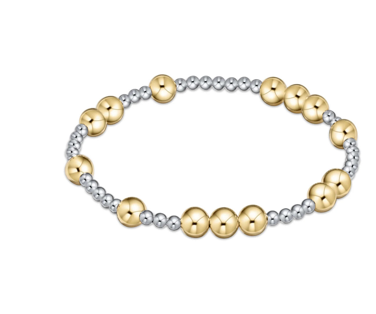 Enewton Purpose Gold 6mm Bead Bracelet Mixed Metal