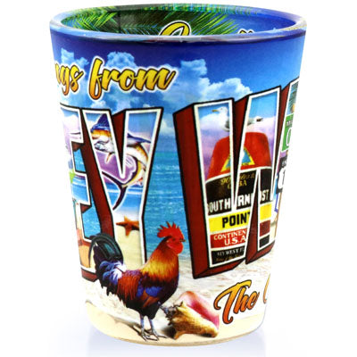 Key West Greetings In & Out Shot Glass