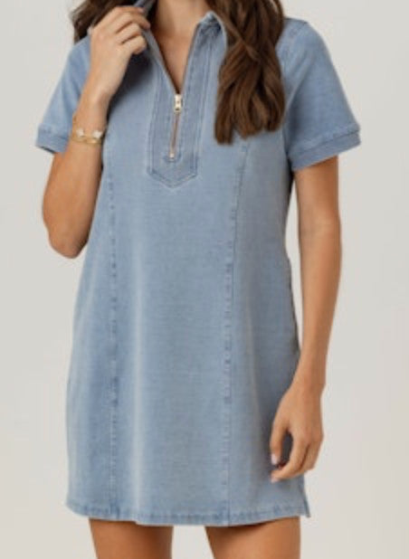 Sundays Claudine Dress Light Wash