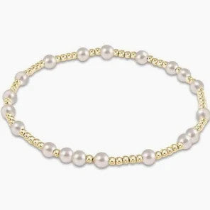 Egirl Hope Unwritten Pattern 4mm Bead Bracelet Pearl