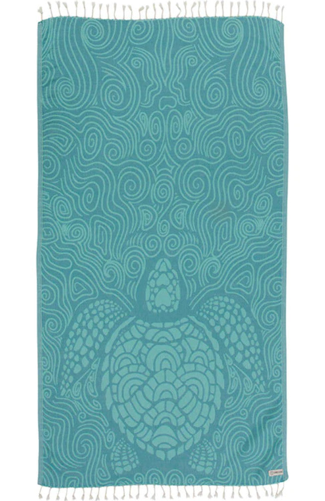 Sand Cloud Mint Swirl Turtle Beach Towel