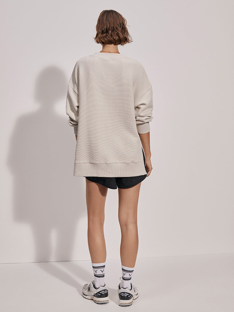 VARLEY Mae Boyfriend Sweater Moonbeam