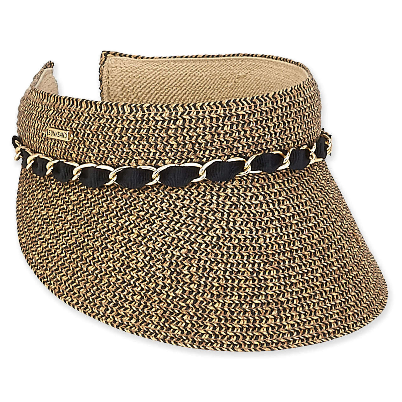 Sun 'N' Sand Janet Braided Chain Trim Visor