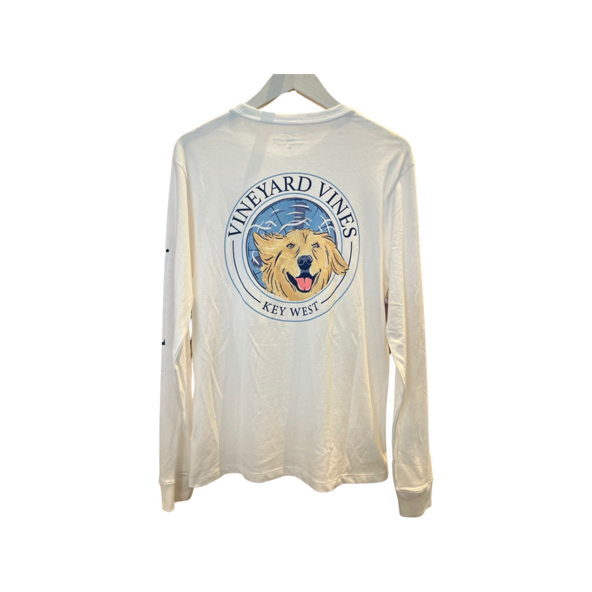 Vineyard Vines Doggy Key West Pocket Tee Long Sleeve