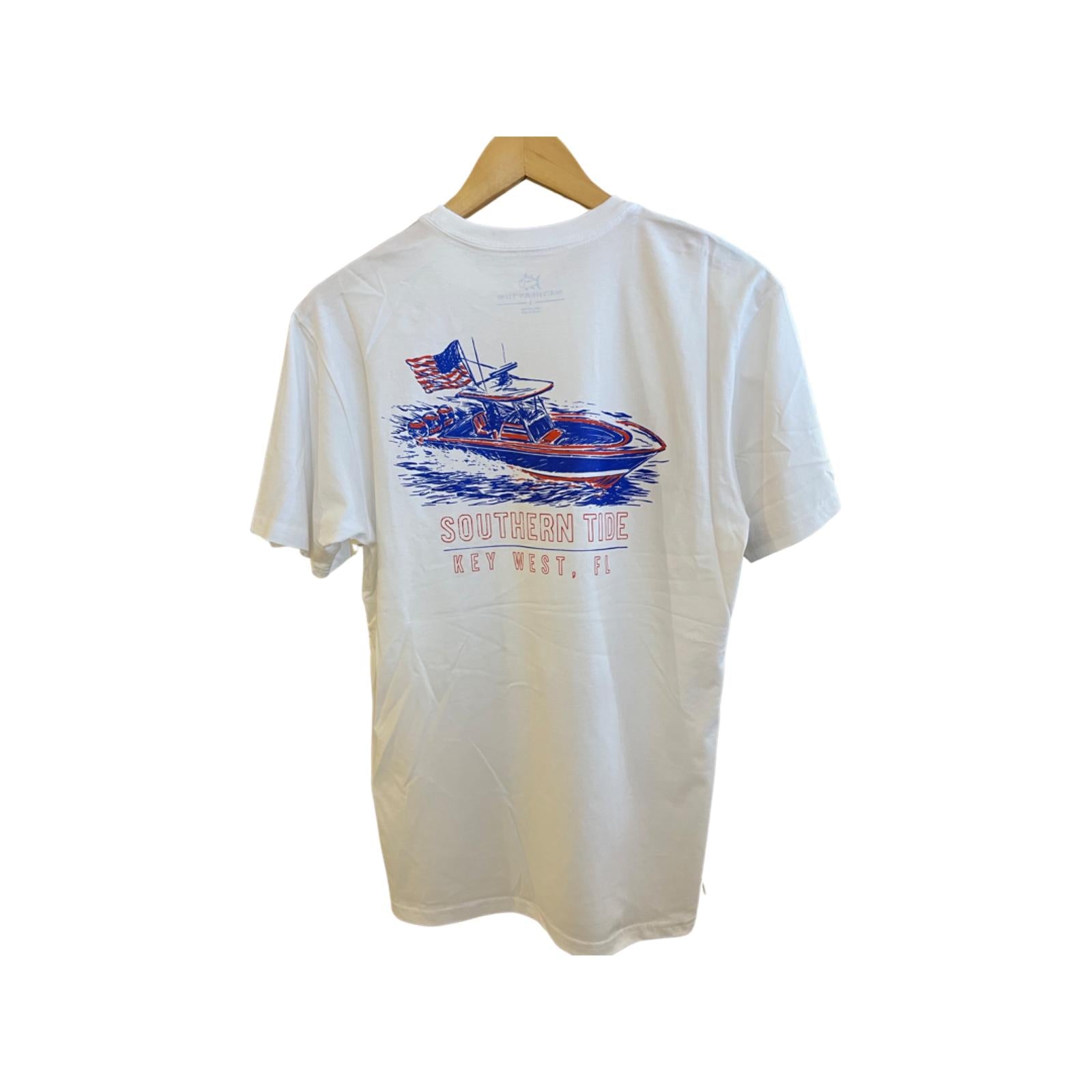 Southern Tide Key West Americana Boat Tee SS