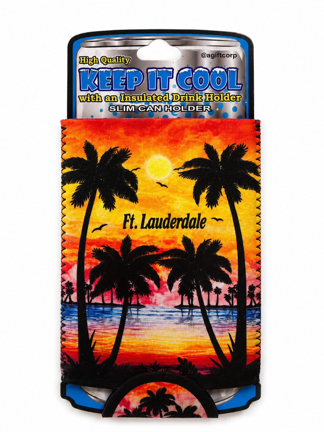 Palms & Sunset Ft Lauderdale Coozie