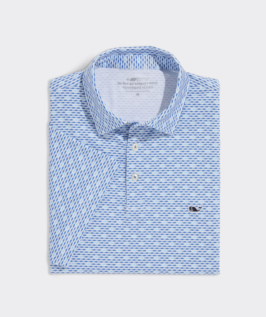 Vineyard Vines Printed Sankaty Polo Tuna - Splish Splash