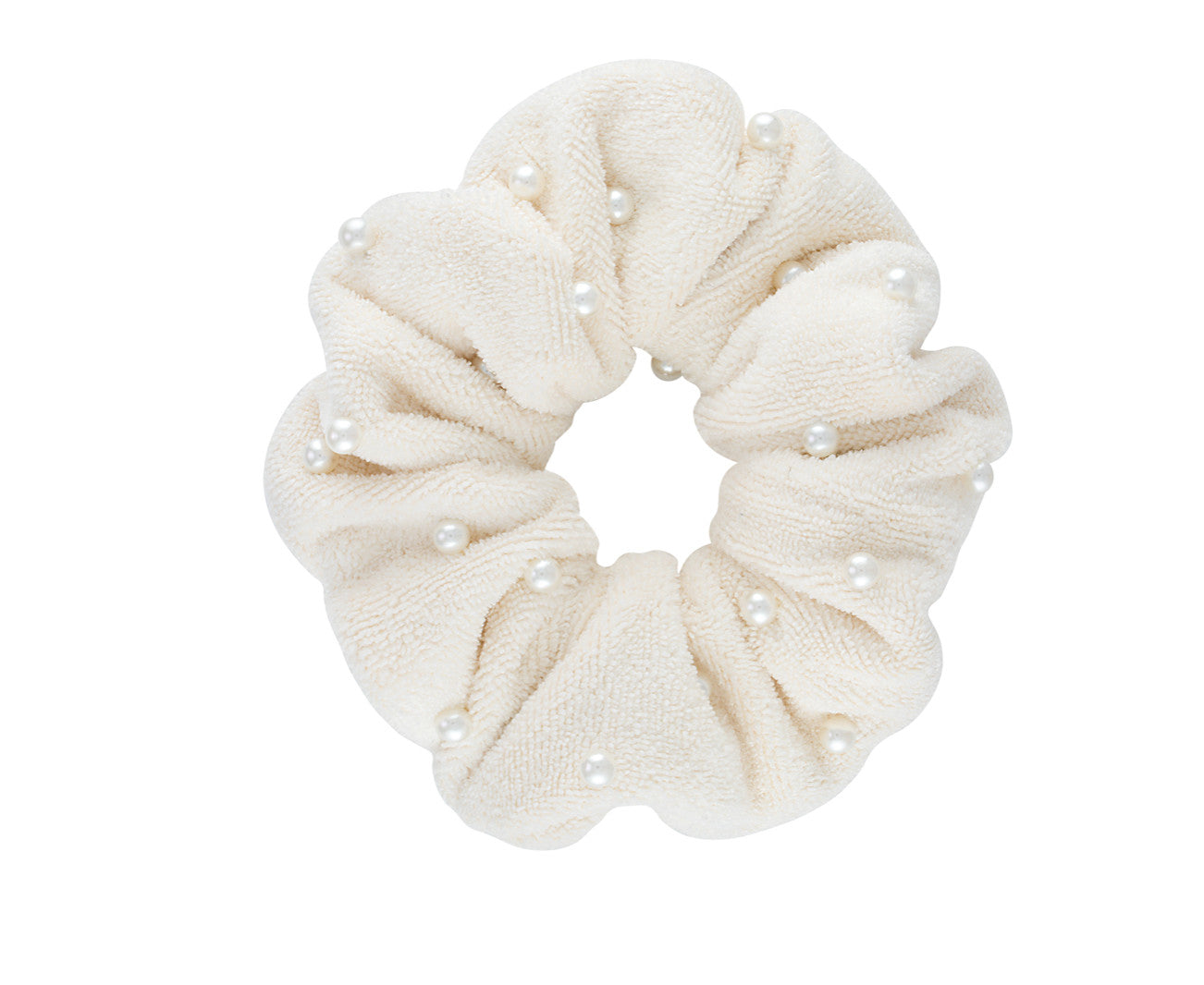 Stoney Clover Pearl-Embellished Mermaid Terry Scrunchie