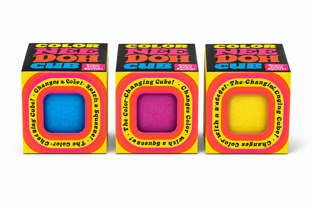 Needoh Color Change Cube Squishy Toy