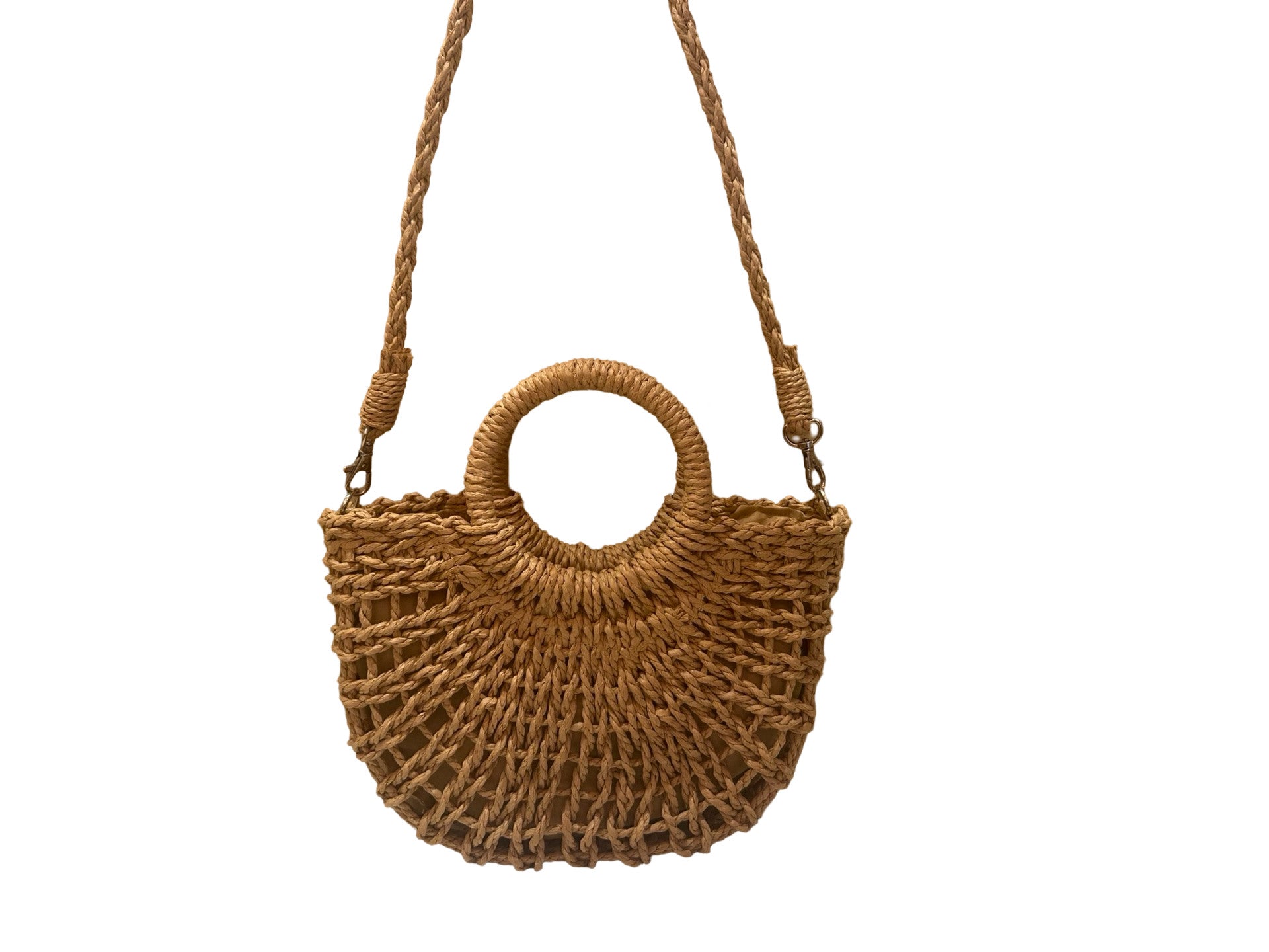 Shaddow and Fish Emma Luxe Crossbody Bag Brown