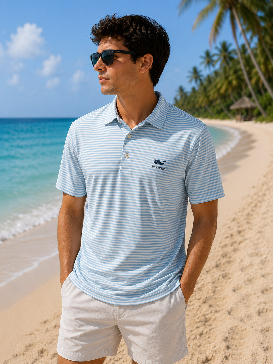 Vineyard Vines Key West Heathered Winstead Sankaty Polo
