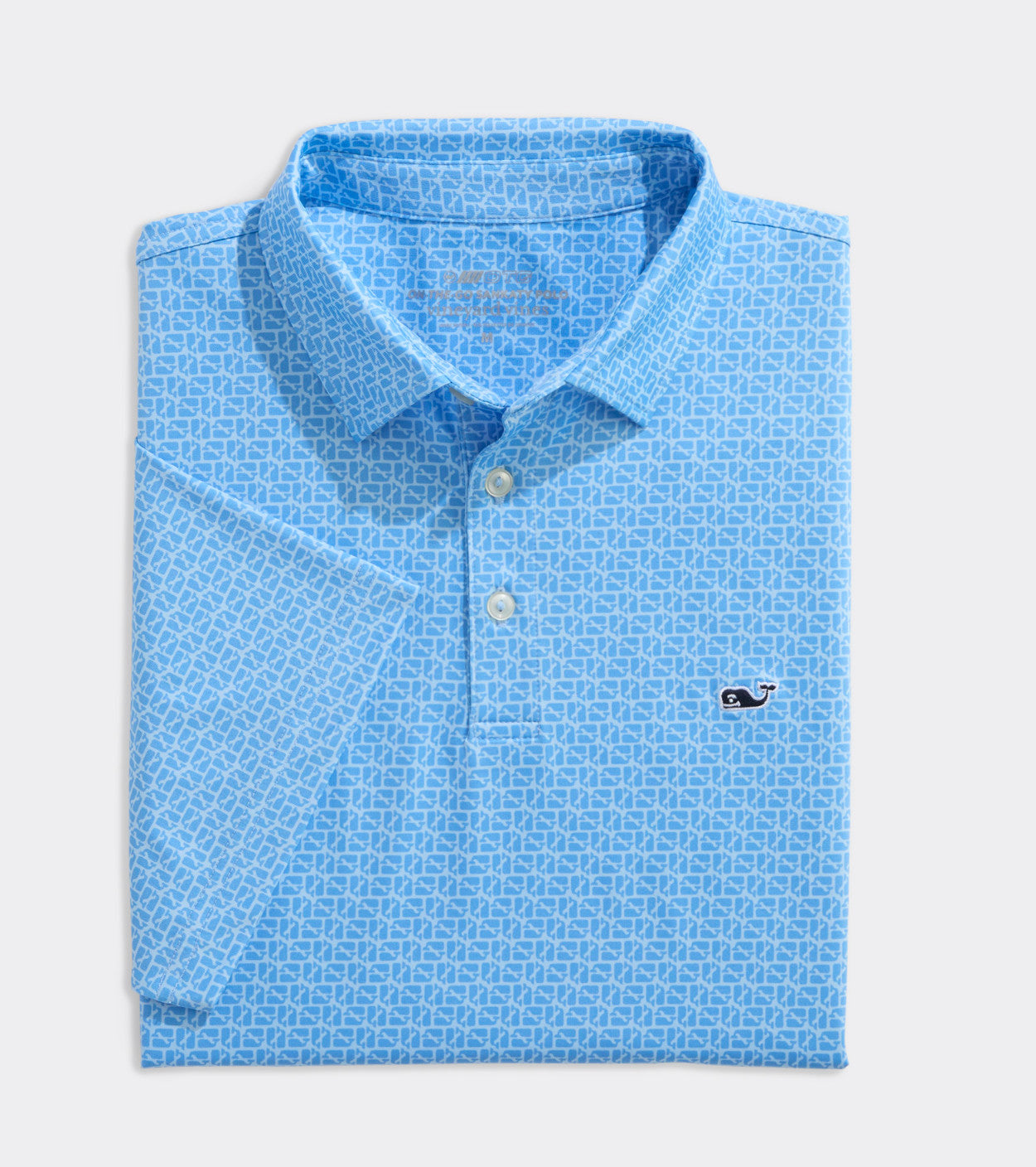Vineyard Vines Printed Sankaty Polo Puzzle Whale Jake Blue**