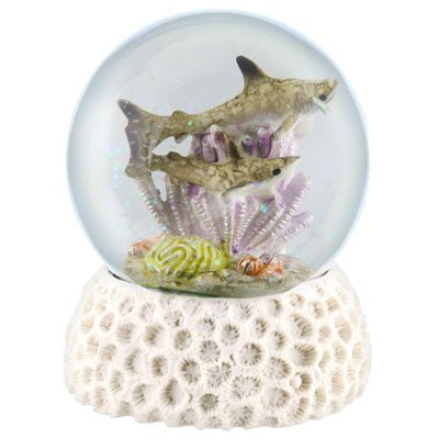 Sharks On Coral Snowglobe