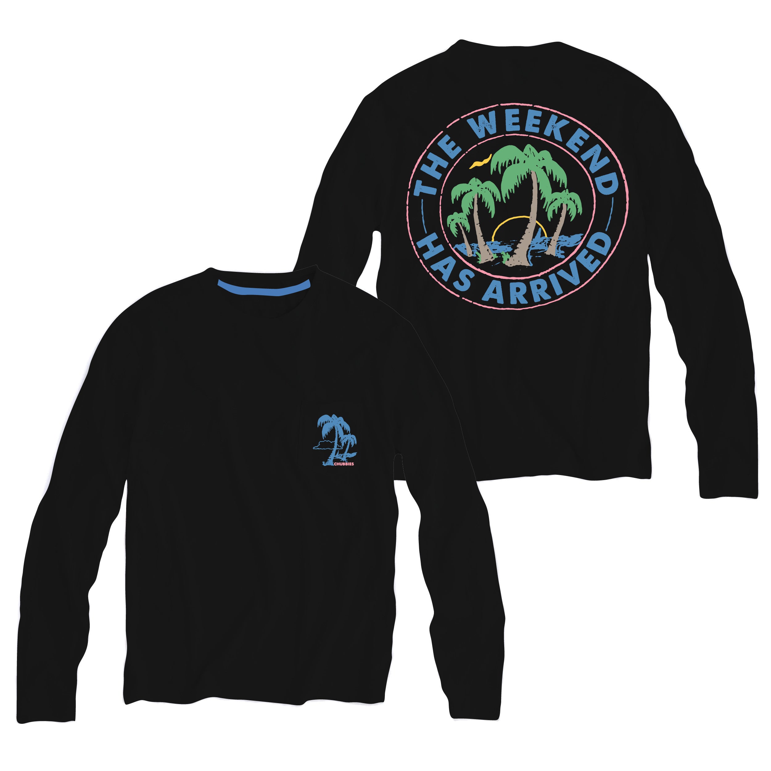 Chubbies The Relaxer T-Shirt LS Black