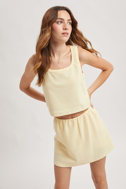 Shaddow and Fish Roxy Knit Skirt Daisy