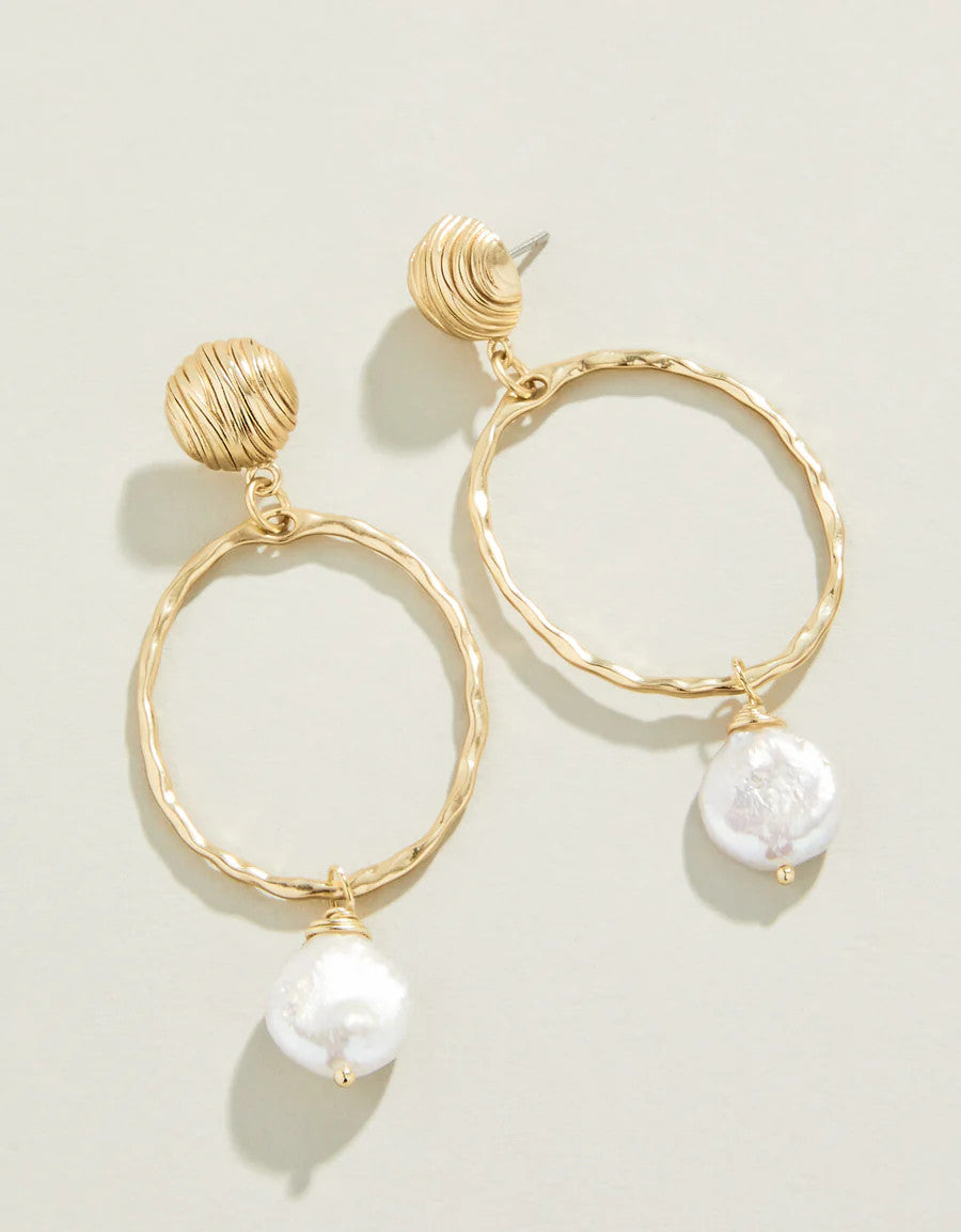 Spartina Peyton Earrings Pearl Gold