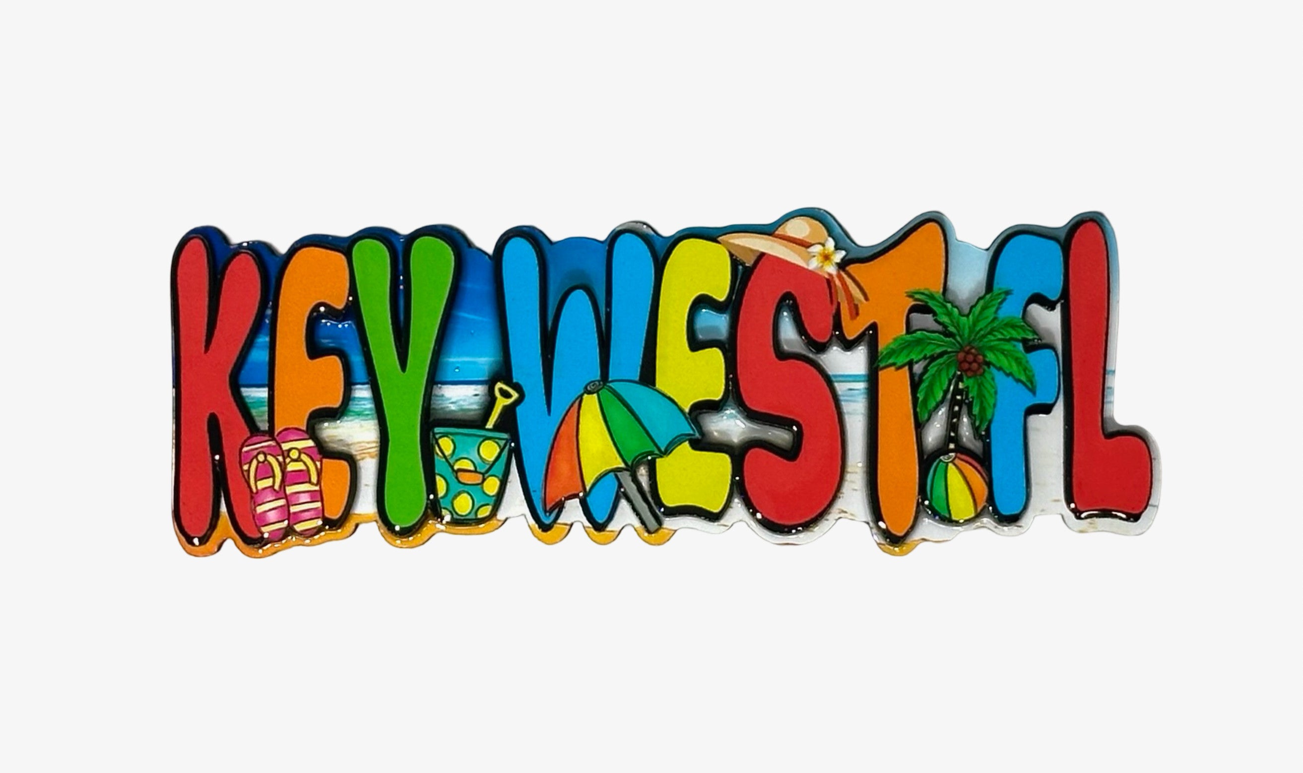 Beach Colorful Key West Magnet