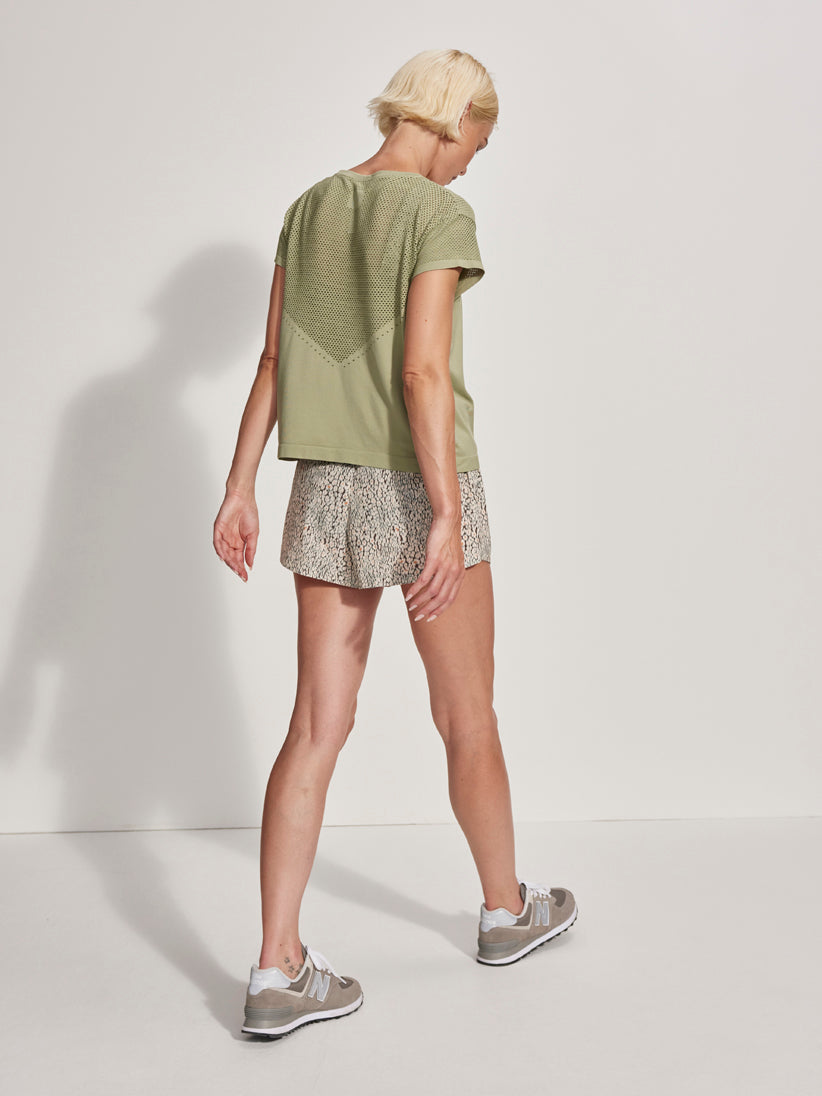 VARLEY Calloway Boxy Tee Tea