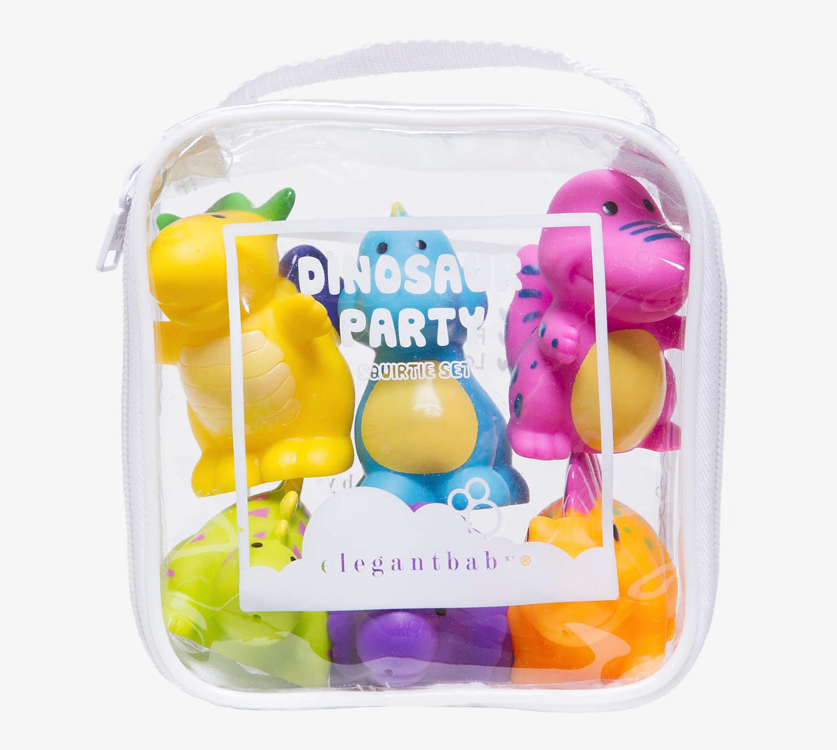 Elegant Baby Party Dinosaur Squirties Bath Toys
