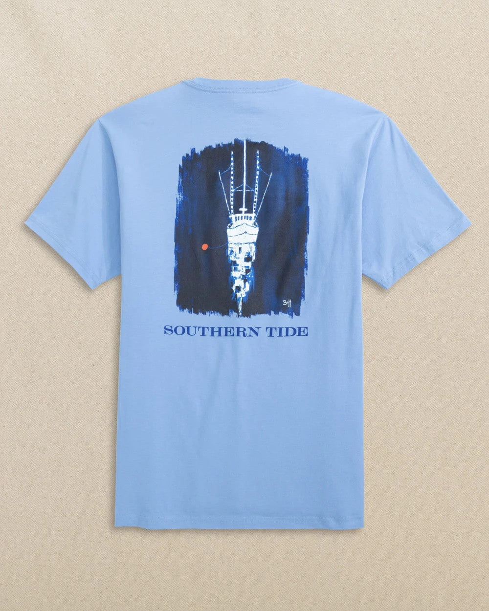 Southern Tide Troller Boat Tee SS Ocean Channel