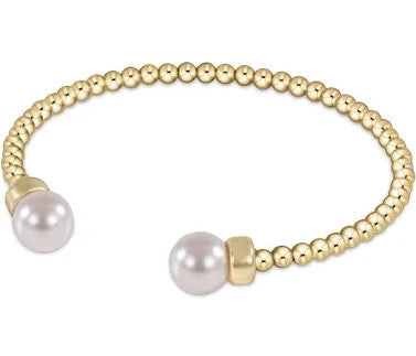 Enewton Classic Gold 3mm Bead Cuff Pearl
