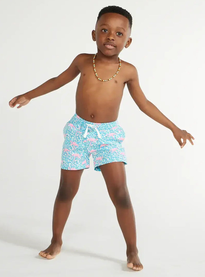 Chubbies Kids The Mini Mingos Swim Trunks