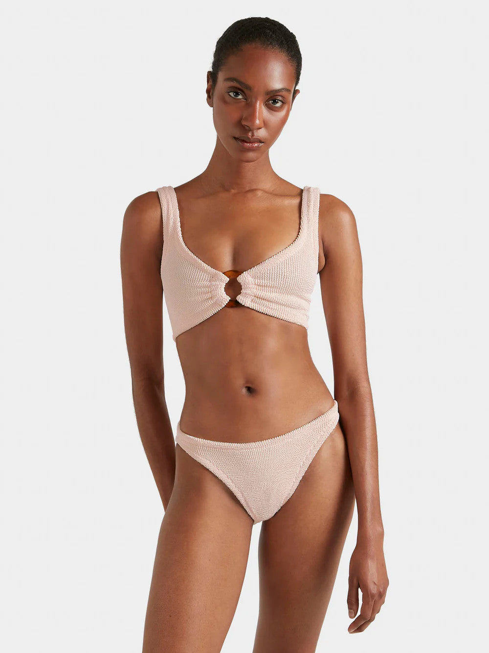 Hunza G Julia Bikini Set Blush O/S