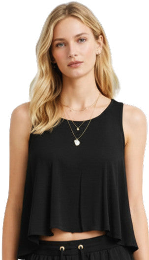 Salty Weekend Dreamcare Solid Tank Top Black
