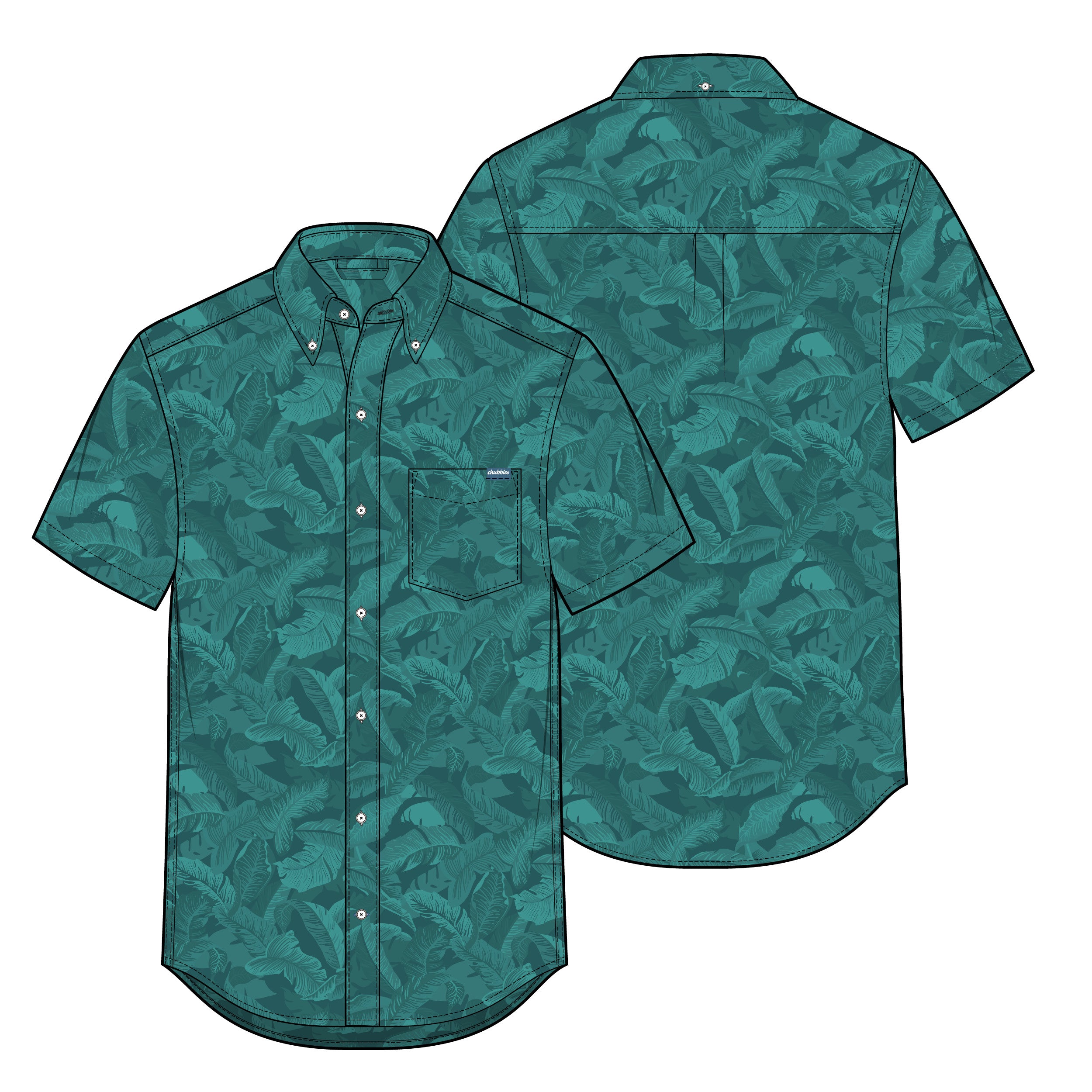 Chubbies The Green Oasis Performance Friday Shirt
