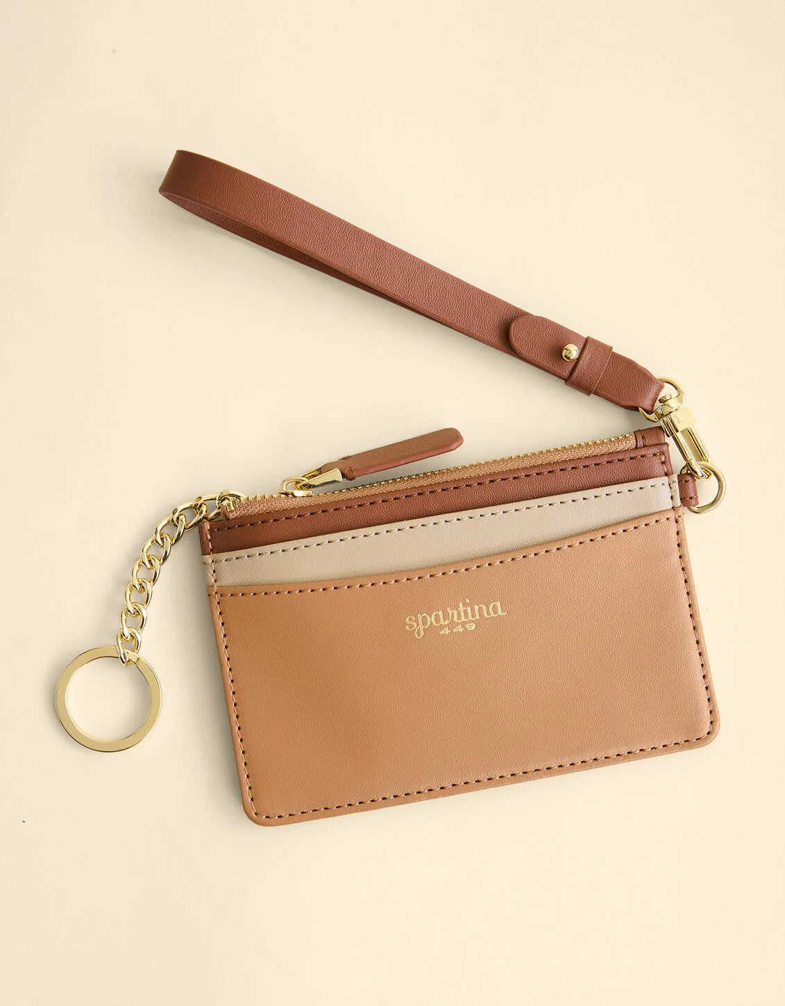 Spartina Slimcard Coinpurse Brown Sugar