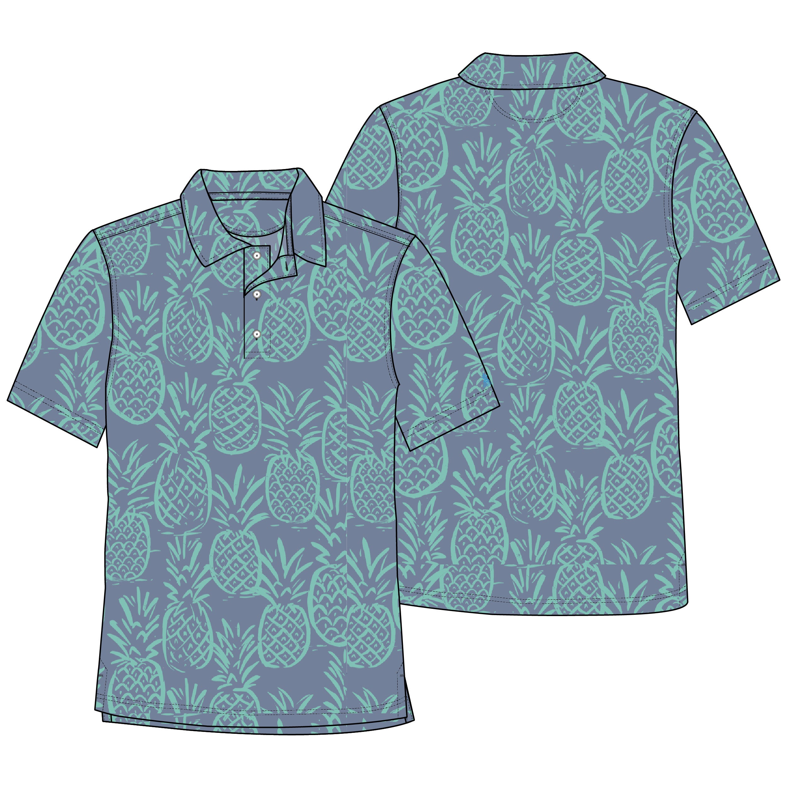 Chubbies The Hazy Thigh-napple Performance Polo 2.0