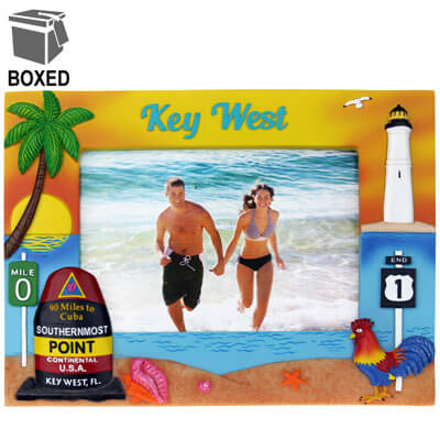 Key West Scene Icon Frame