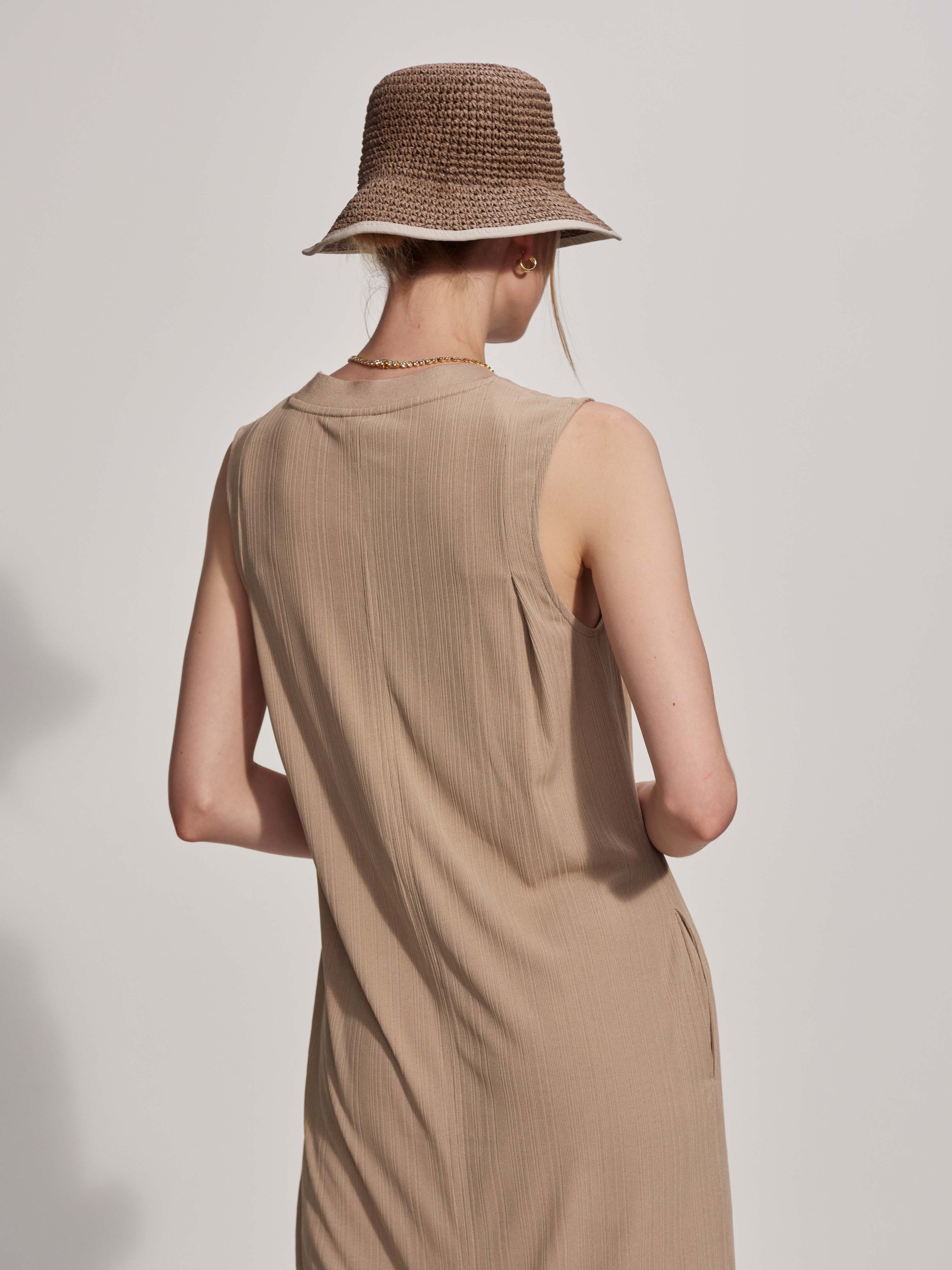 VARLEY Kayla Midi Dress Simply Taupe