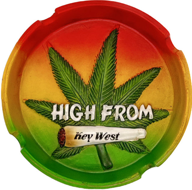 "High From" Key West Reggae 4.5" Round Ashtray