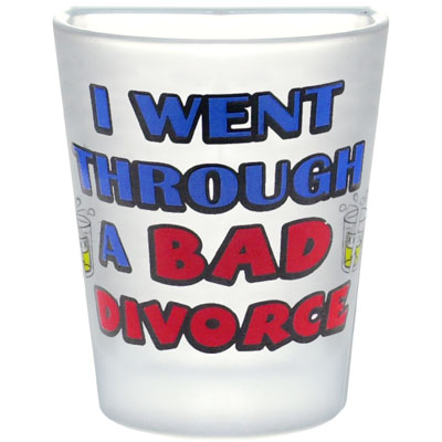 I Went Through A Bad Divorce Half Shot Glass
