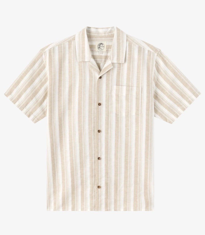 O'Neill OG Dobby Standard Woven Shirt SS Light Khaki