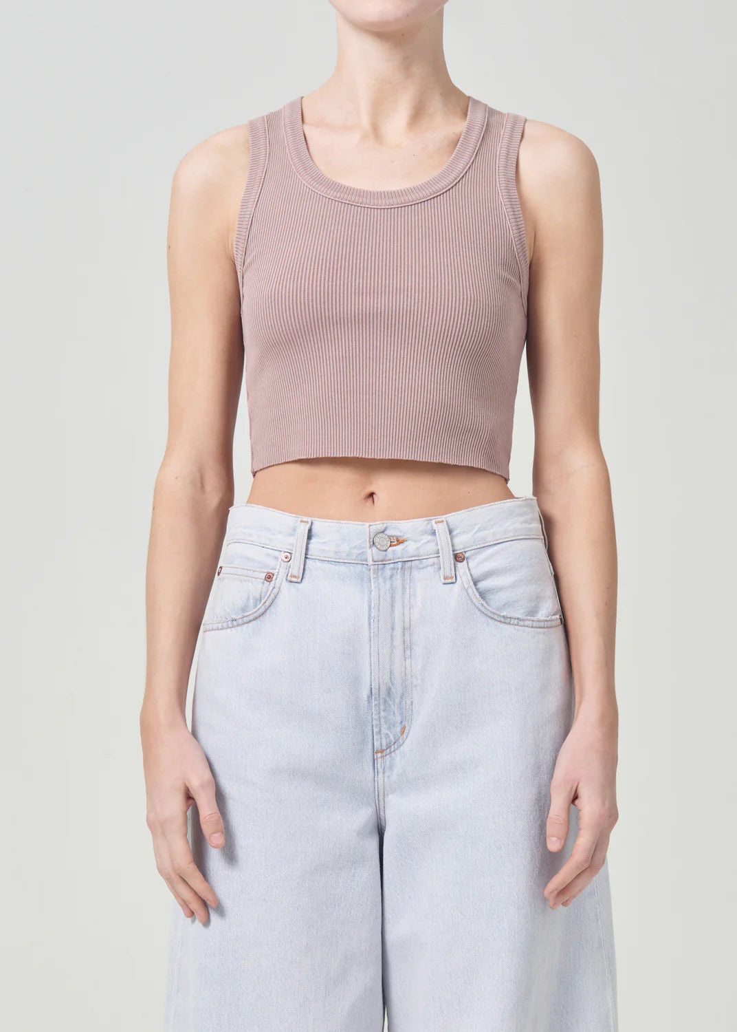 Agolde Cropped Poppy Tank Spider Lily